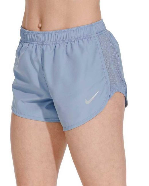 Nike Dry High Cut Tempo Running Shorts in Blue - Lyst