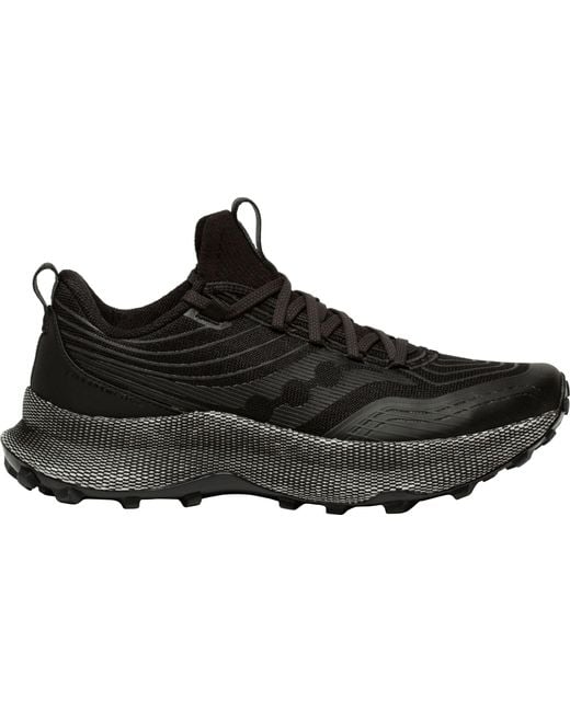 Saucony Endorphin Trail Running Shoes in Black/Grey (Black) for Men Lyst