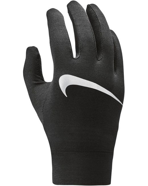 Nike Synthetic Sphere Running Gloves 3.0 in Black/Silver (Black) for ...