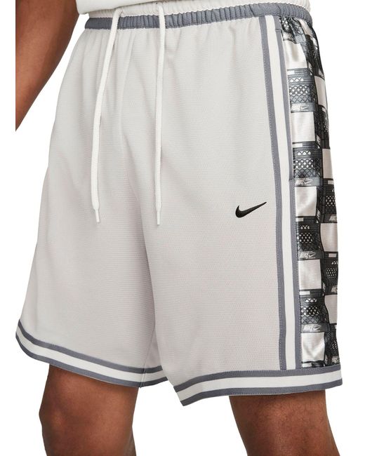 Nike Drifit Dna+ 8" Basketball Shorts in Gray for Men Lyst