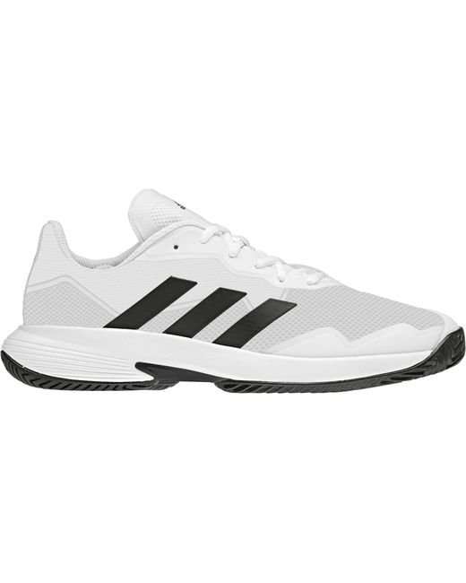 adidas Lace Courtjam Control Tennis Shoes in White/Black (Black) for ...