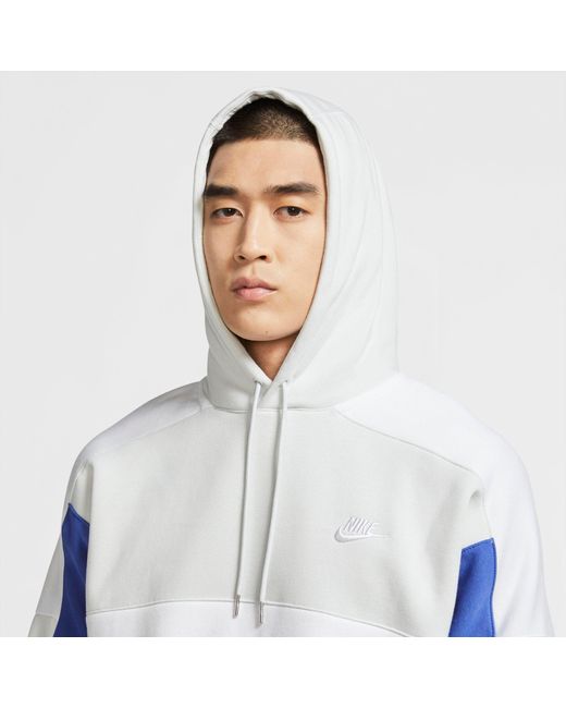Nike men's sportswear colorblock pullover hoodie Clearance