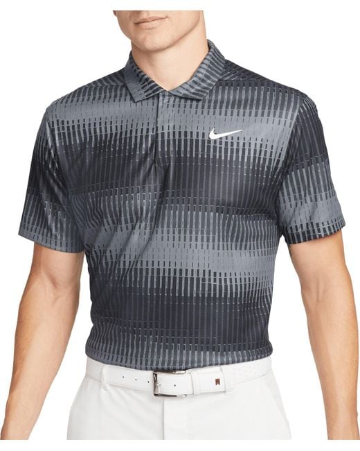 Nike Dri-fit Adv Tiger Woods Golf Polo in Iron Grey/Black (Black) for ...