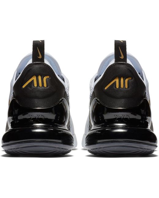 Nike Synthetic Air Max 270 In White Metallic Gold Black Metallic For Men Save 1 Lyst