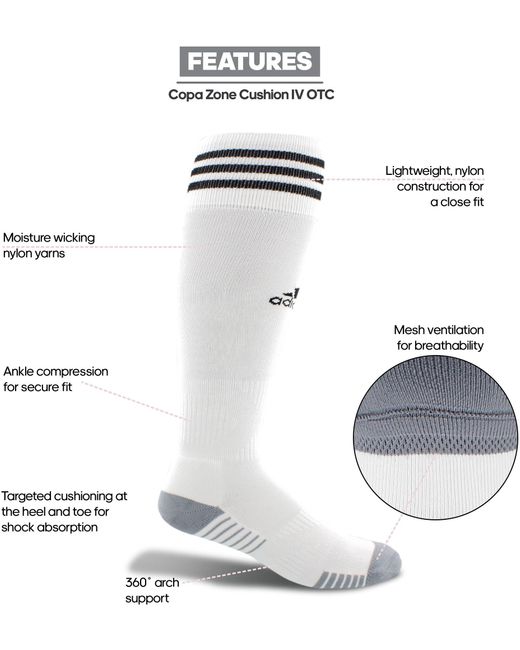adidas copa zone cushion iv soccer socks