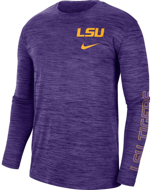 Nike Lsu Tigers Purple Dri-fit Velocity 