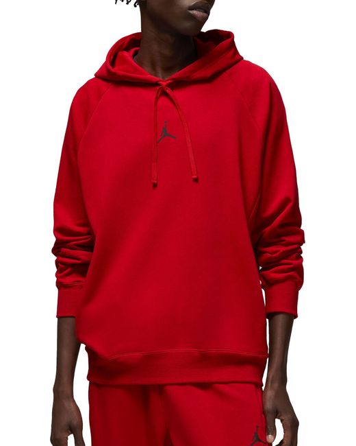 Nike Sports Drifit Crossover Fleece Hoodie in Red for Men Lyst