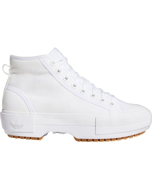 Adidas White Nizza Trek - Basketball Shoes
