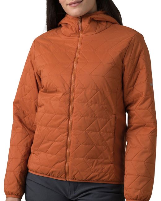 Prana Synthetic Alpine Air Hooded Jacket in Red Clay (Brown) | Lyst