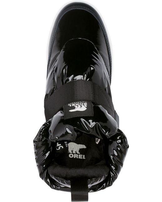 Sorel Synthetic Joan Of Arctic Next Lite Strap Puffy 200g Waterproof Winter Boots in Black - Lyst