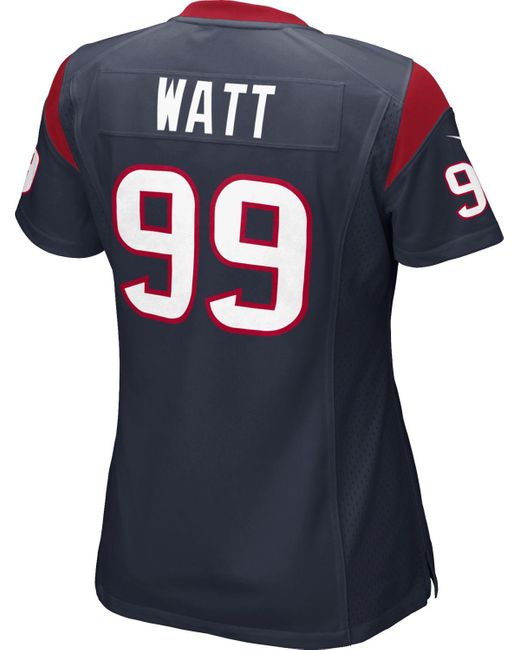 Nike Satin Home Game Jersey Houston Texans J.j. Watt #99 In Blue - Lyst