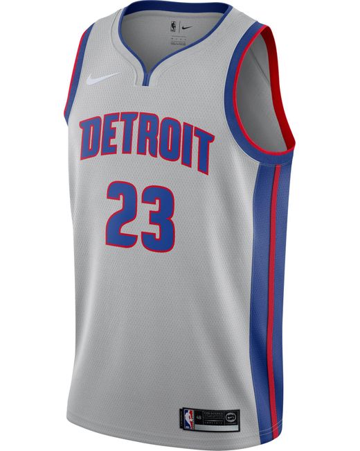 Nike Detroit Pistons Blake Griffin #23 Grey Dri-fit Statement Swingman ...