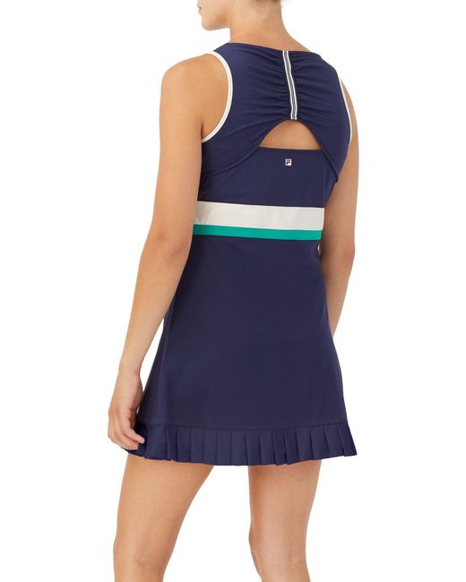 Fila Heritage Tennis Dress in Navy/Green (Blue) - Lyst