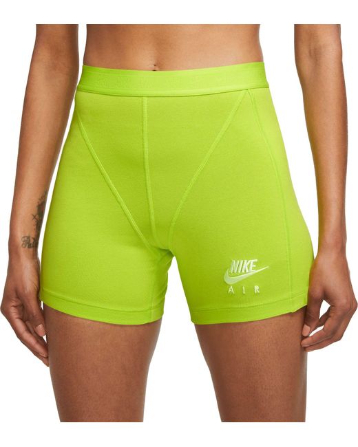 Nike Air Ribbed Shorts in Green | Lyst