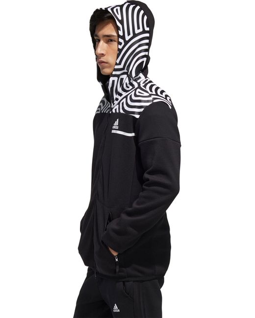 Adidas Tokyo Z N E Full Zip Hoodie In Black For Men Lyst