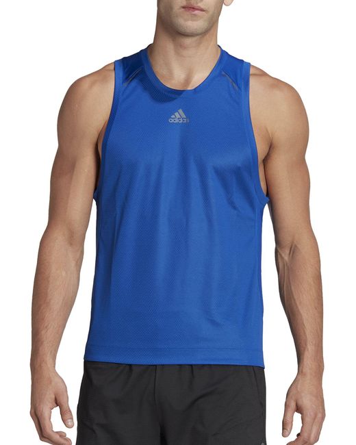 adidas Hiit Spin Training Tank Top in Blue for Men | Lyst