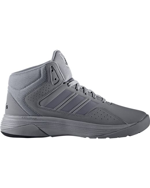 adidas Leather Neo Cloudfoam Ilation Mid Basketball Shoes in Grey/Black  (Gray) for Men | Lyst