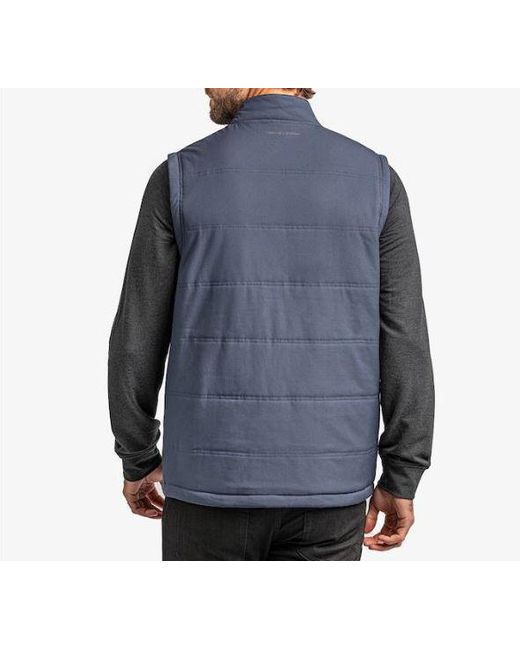 Travis Mathew Interlude Puffer Golf Vest in Blue for Men Lyst