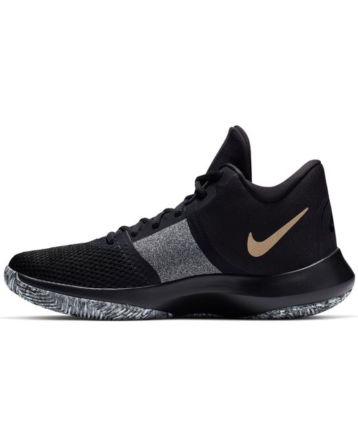 Nike Air Precision 2 Basketball Shoes in Black/Gold/Metallic (Black) for  Men | Lyst