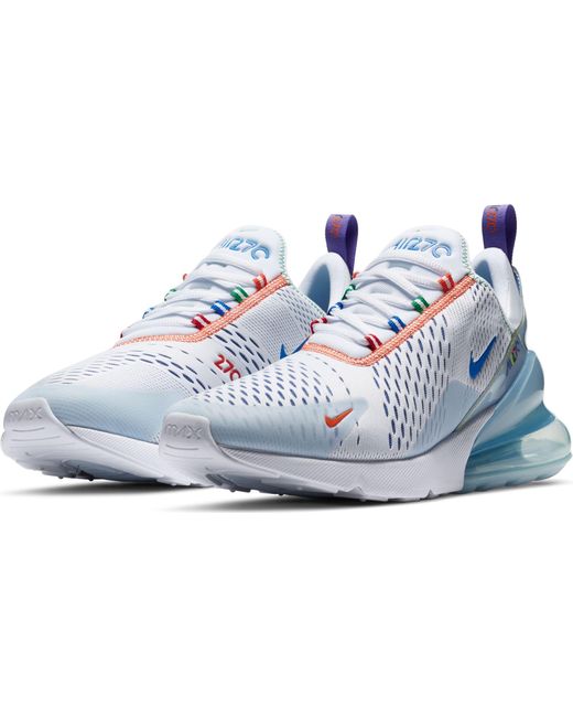 Nike Synthetic Air Max 270 In White Blue Red Blue For Men Save 14 Lyst