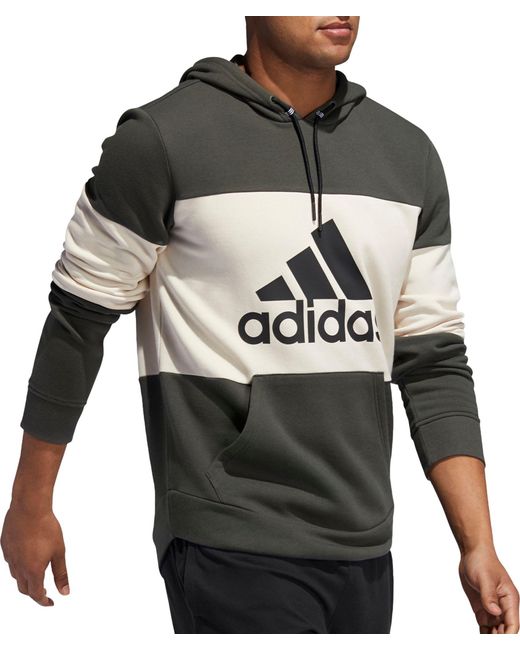 adidas men's post game fleece badge of sport graphic hoodie
