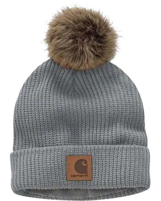 Carhartt Knit Fleece Lined Hat in Heather Gray (Gray) - Lyst