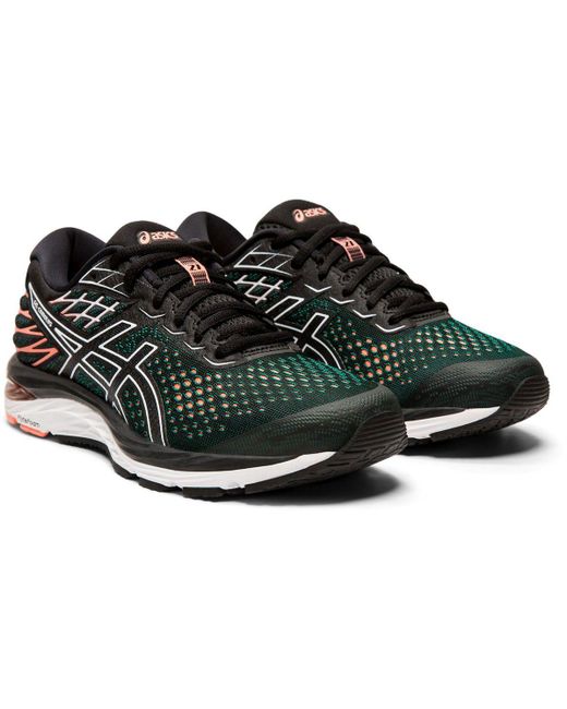 asics multicolor running shoes