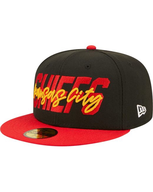 KTZ Kansas City Chiefs 2022 Nfl Draft 59fifty Black Fitted Hat Lyst