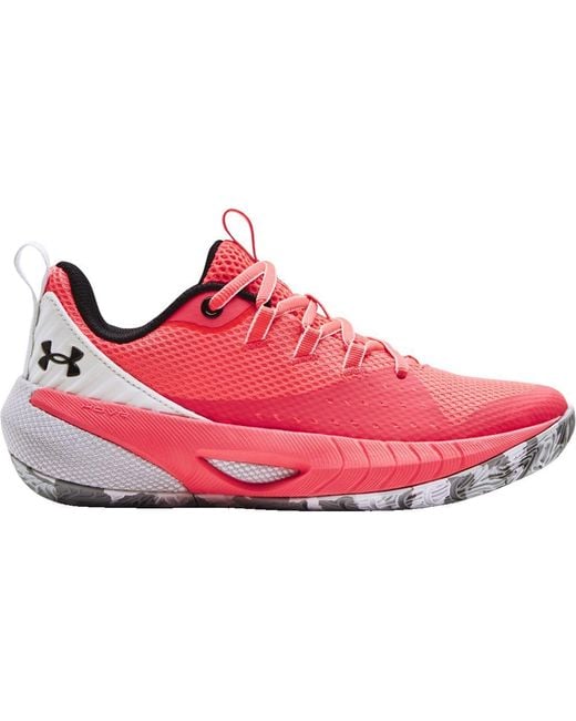 Under Armour Hovr Ascent Basketball Shoes in Pink/White (Black) Lyst
