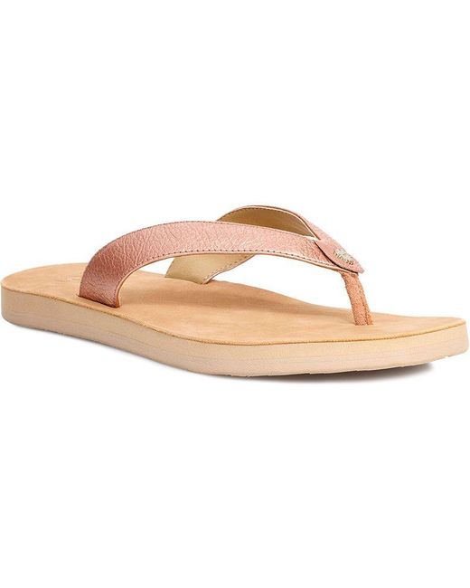 ugg tawney metallic flip flop