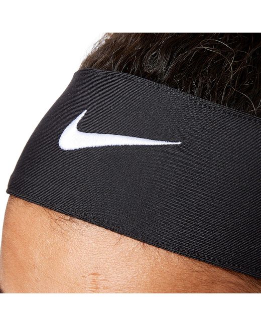 Nike Synthetic Dri Fit Head Tie In Black White Black Lyst