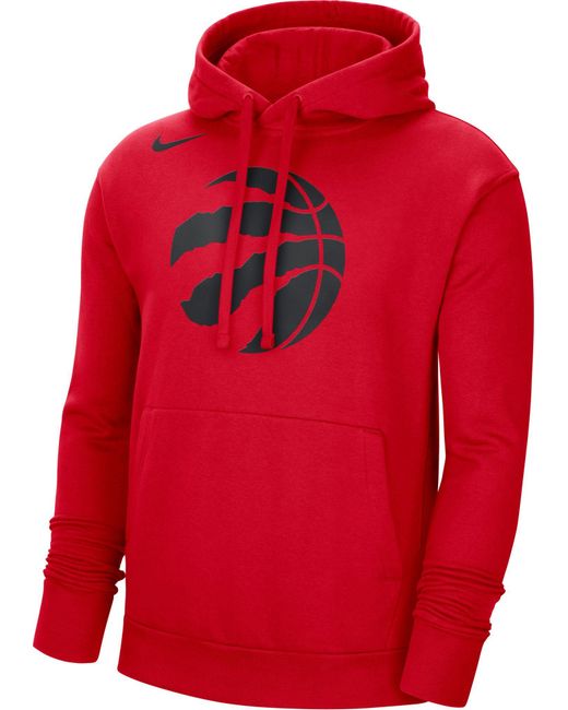 Nike Toronto Raptors Red Fleece Pullover Hoodie for Men | Lyst