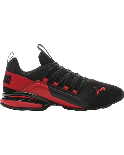 PUMA Rubber Axelion Break Running Shoes in Black/Red (Black) for Men | Lyst
