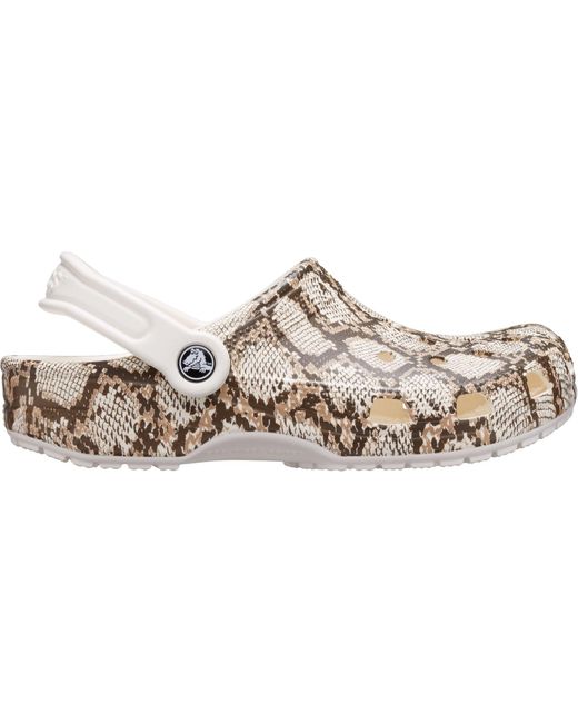 crocs adult classic snake print clog stores