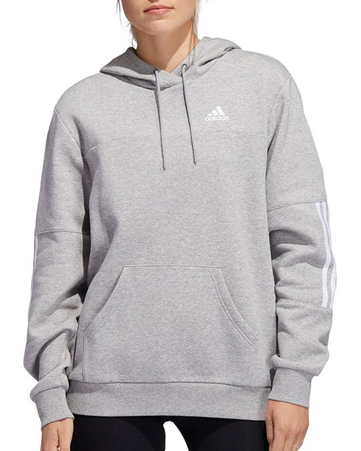 adidas three stripe pullover hoodie