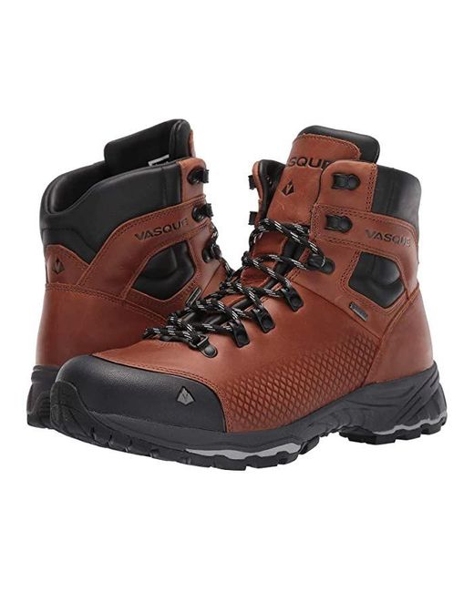 Vasque Leather St. Elias Fg Gtx Hiking Boots in Cognac (Brown) for Men