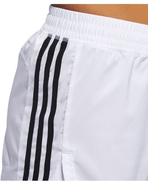 adidas white shorts black stripes