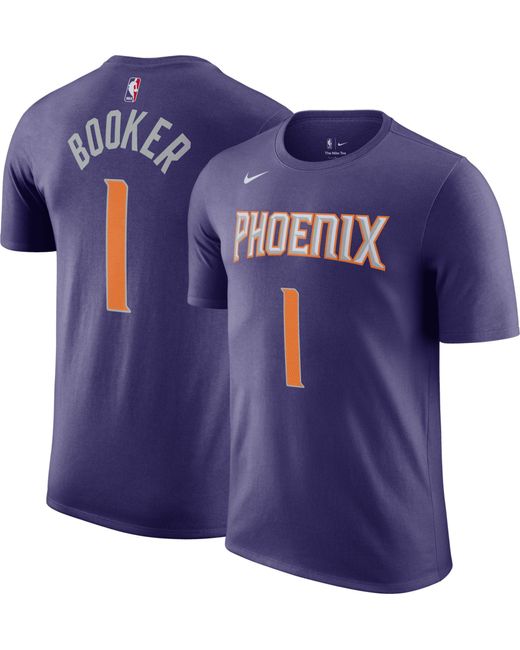 Nike Phoenix Suns Devin Booker #1 Purple T-shirt in Blue for Men | Lyst