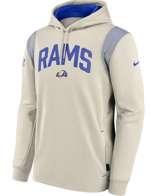 Nike Los Angeles Rams Sideline Thermafit Light Blue Pullover Hoodie