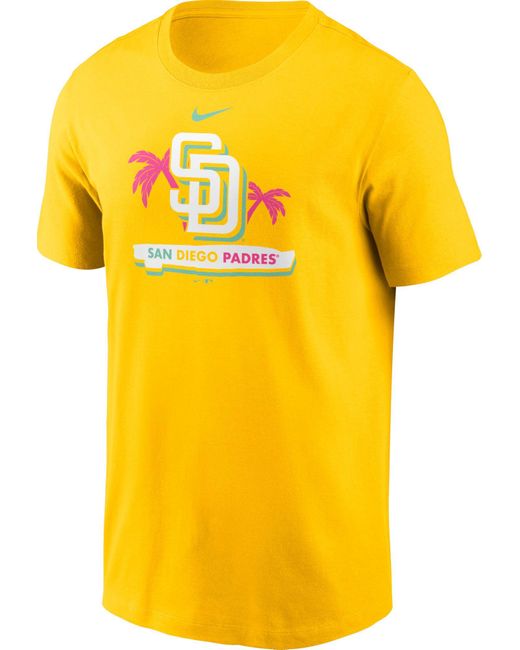 Nike San Diego Padres 2022 City Connect Graphic T-shirt in Yellow for ...