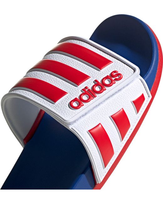 adilette comfort slides red