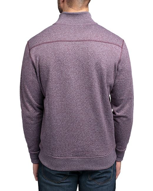 Travis Mathew Hideaway 1⁄4 Zip Golf Pullover in Purple for Men Lyst