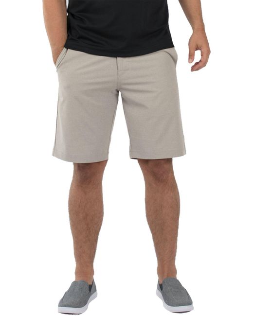 Travis Mathew Cotton Beck Golf Shorts in Khaki (Gray) for Men Lyst