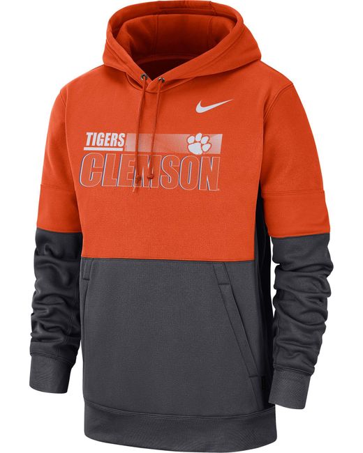 clemson football hoodie nike