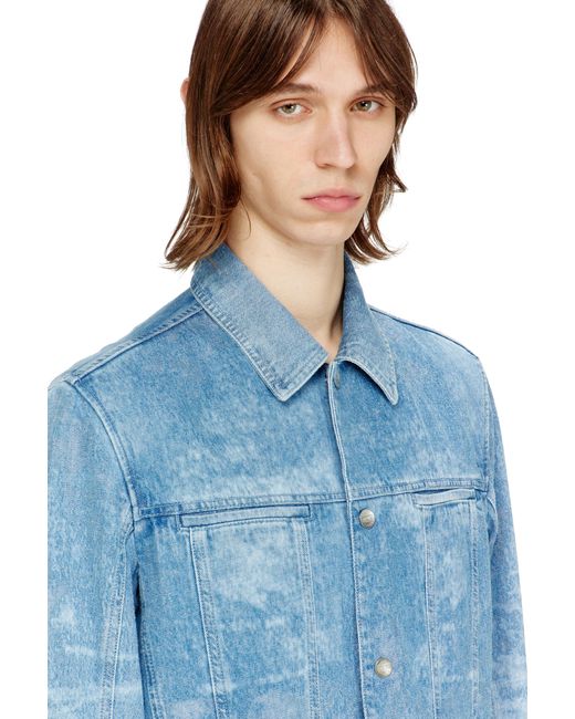 DIESEL Blue Jacket for men