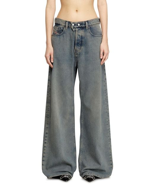 DIESEL Blue Relaxed Jeans Low Waist 1996 D-Sire, Medium, Button Fly