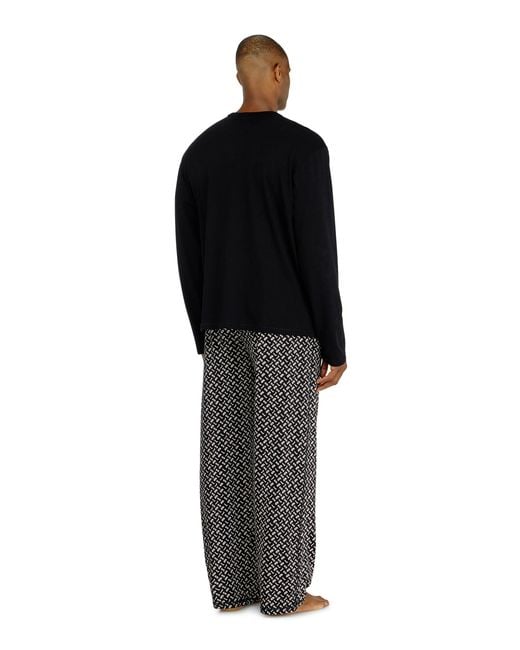 DIESEL Black Pyjama Set for men