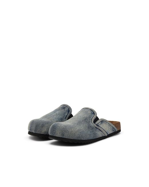 メンズ DIESEL デニムスリッポンミュール White