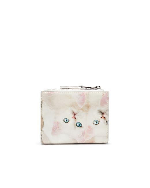 DIESEL 二つ折りウォレット White