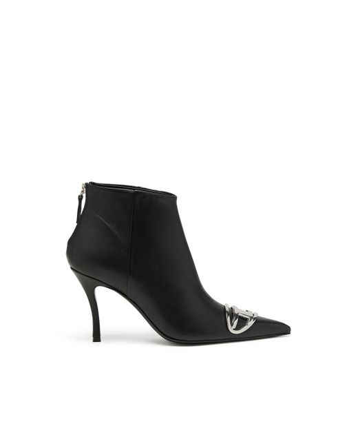 DIESEL Black D-Venus-Leather Ankle Boots